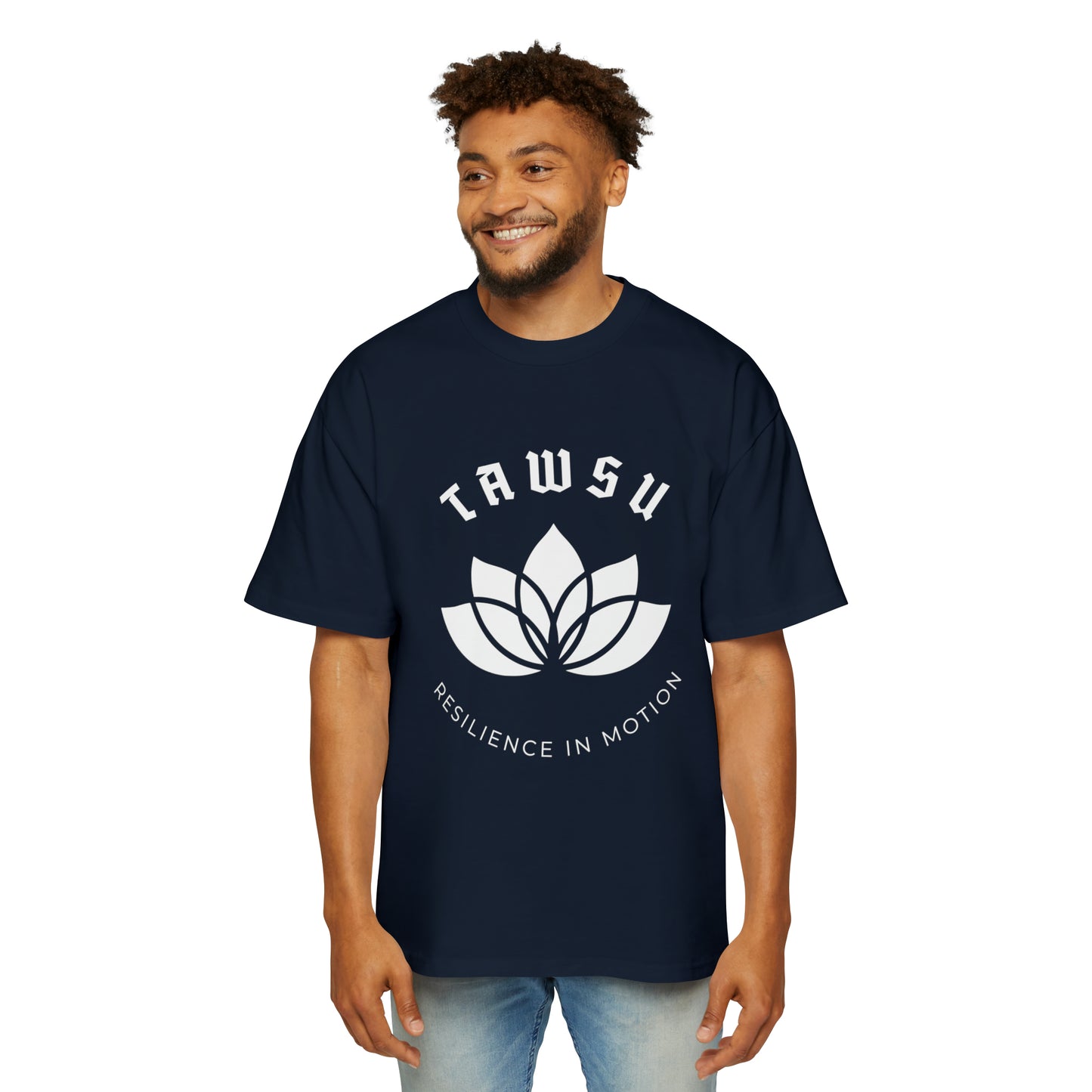 Oversized White Lotus Tee